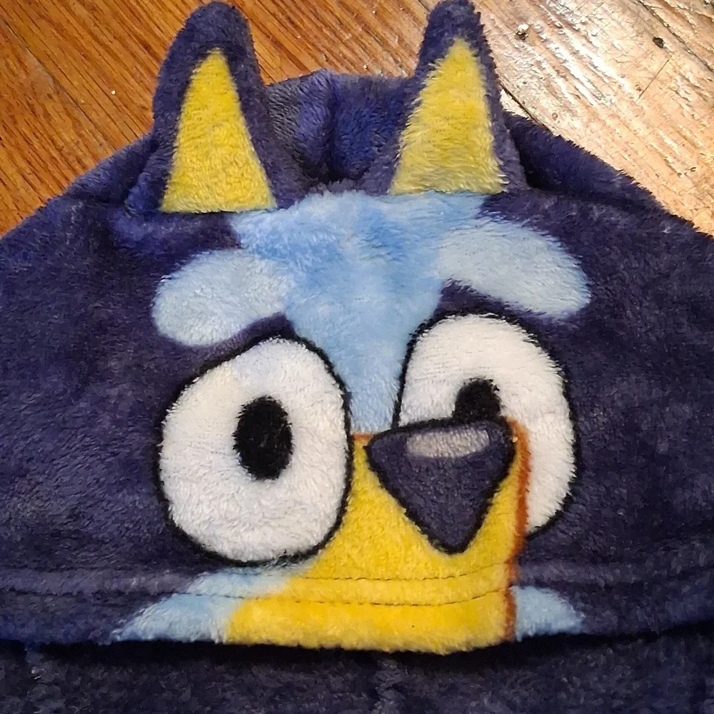 Bluey Pajama Robe -kids Blue and Yellow - Picture 3 of 5